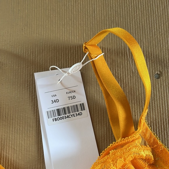 HSIA Rich Yellow Lacy Bra - Picture 9 of 11